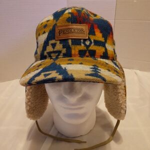 Pendleton 100% wool Aztec trapper baseball hat